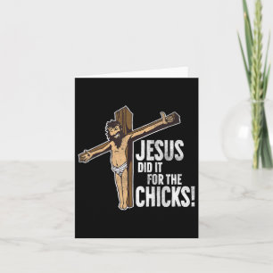 Jesus hat es für das Christliche Kreuz der Jungen Karte