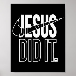 Jesus hat es getan, er ist auferstanden, christlic poster