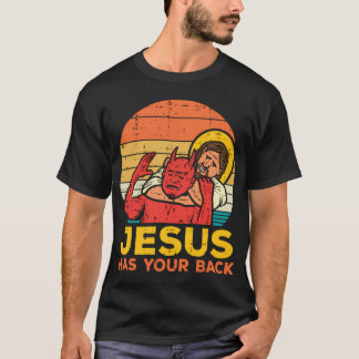 Jesus hat Ihren Rücken Jiu Jitsu Christlich T-Shirt