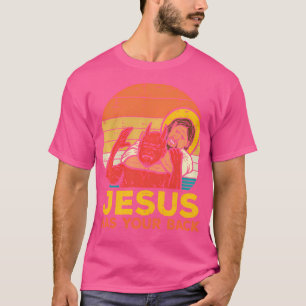 Jesus hat Ihren Rücken Jiu Jitsu Retro Christliche T-Shirt