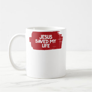 Jesus hat mein Leben gerettet Christliche Religion Kaffeetasse