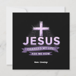 Jesus hat mein Leben verändert und mir Gefragt, wi Einladung