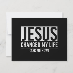 Jesus hat mein Leben verändert und mir Gefragt, wi Save The Date