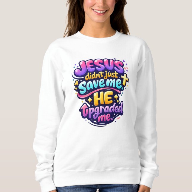 JESUS hat mich aufgerüstet - Christlich Sweatshirt (Vorderseite)