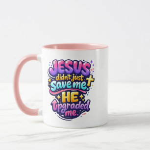 JESUS hat mich verbessert - Christlich Tasse