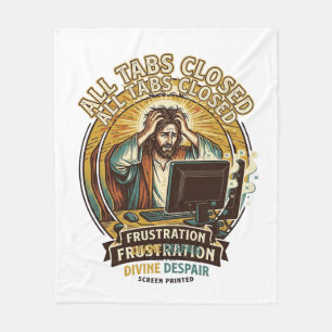 Jesus hat versehentlich alle Browser-Tabs geschlos Fleecedecke