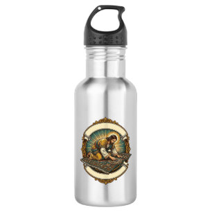 Jesus hat winzige Schraube dicke Teppich DIY Humor Edelstahlflasche
