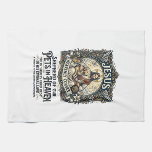 Jesus Haustier Gedenk Erinnerungs-Shirt Christlich Geschirrtuch