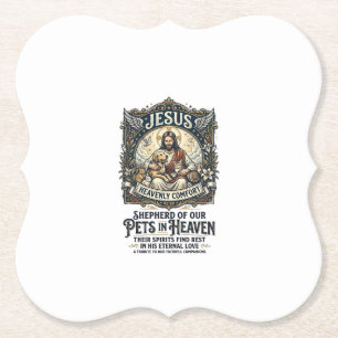 Jesus Haustier Gedenk Erinnerungs-Shirt Christlich Untersetzer