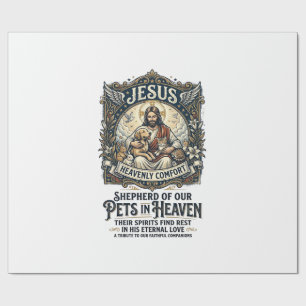 Jesus Haustier Gedenk-Shirt Christliches Grafik Geschenkpapier