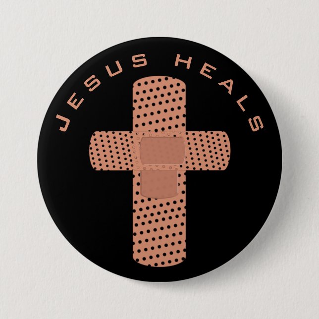 Jesus Heals Button (Vorderseite)