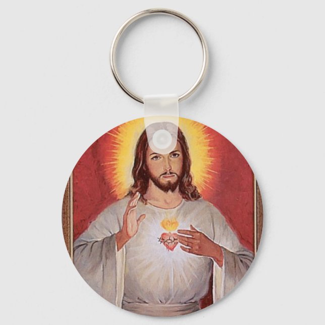 Jesus heiliges Herz Schlüsselanhänger (Vorderseite)