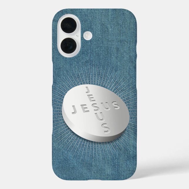 Jesus heilt den Christlichen religiösen Glauben De iPhone 16 Hülle (Rückseite)