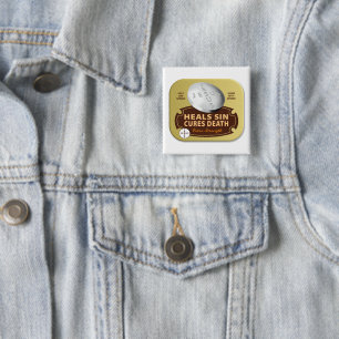 Jesus heilt Pill - Christlicher Christus Glaube Go Button