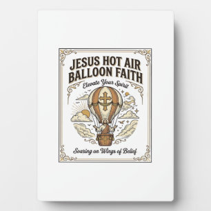 Jesus Heißluftballon Glaube Jesus Heißluftballon Fotoplatte
