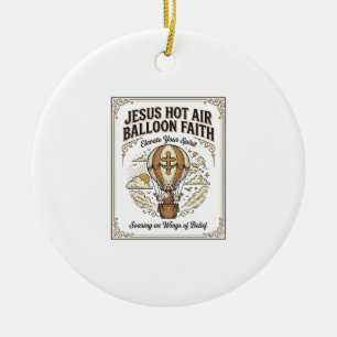 Jesus Heißluftballon Glaube Jesus Heißluftballon Keramik Ornament