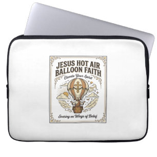 Jesus Heißluftballon Glaube Jesus Heißluftballon Laptopschutzhülle