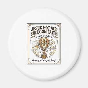 Jesus Heißluftballon Glaube Jesus Heißluftballon Magnet