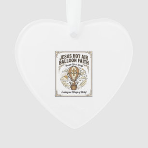 Jesus Heißluftballon Glaube Jesus Heißluftballon Ornament