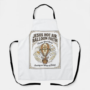 Jesus Heißluftballon Glaube Jesus Heißluftballon Schürze