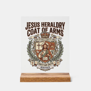 Jesus Heraldik Wappen Jesus Heraldik Wappen Ar Acrylschild