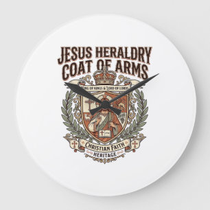 Jesus Heraldik Wappen Jesus Heraldik Wappen Ar Große Wanduhr