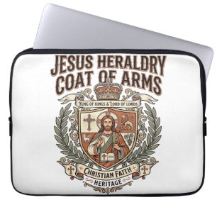 Jesus Heraldik Wappen Jesus Heraldik Wappen Ar Laptopschutzhülle