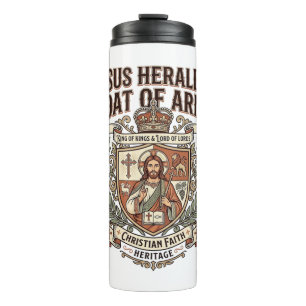 Jesus Heraldik Wappen Jesus Heraldik Wappen Ar Thermosbecher