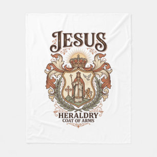 Jesus Heraldik Wappen Jesus Heraldik Wappen Jesus Fleecedecke