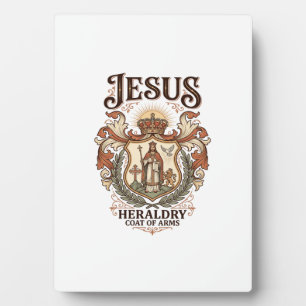Jesus Heraldik Wappen Jesus Heraldik Wappen Jesus Fotoplatte