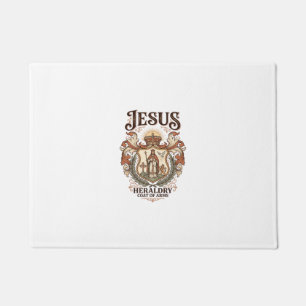 Jesus Heraldik Wappen Jesus Heraldik Wappen Jesus Fußmatte