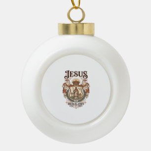 Jesus Heraldik Wappen Jesus Heraldik Wappen Jesus Keramik Kugel-Ornament