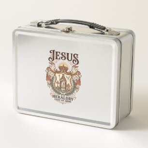 Jesus Heraldik Wappen Jesus Heraldik Wappen Jesus Metall Brotdose
