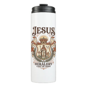 Jesus Heraldik Wappen Jesus Heraldik Wappen Jesus Thermosbecher