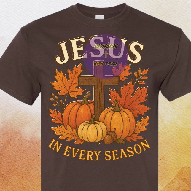 Jesus - Herbst - Christlich T-Shirt (Von Creator hochgeladen)