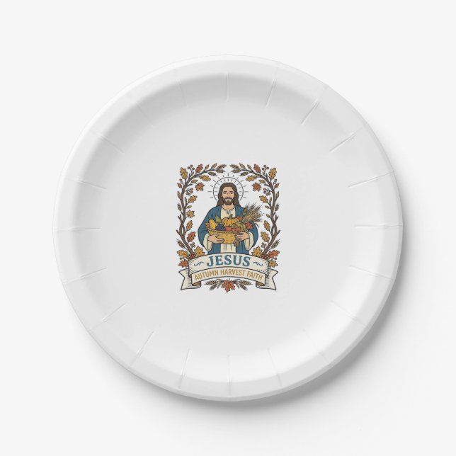 Jesus Herbsternte Glaube Jesus Herbsternte Ch Pappteller (Vorderseite)