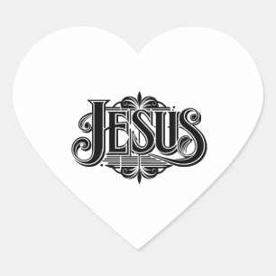 Jesus Herz-Aufkleber