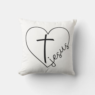 Jesus Herz und Kreuz  Kissen