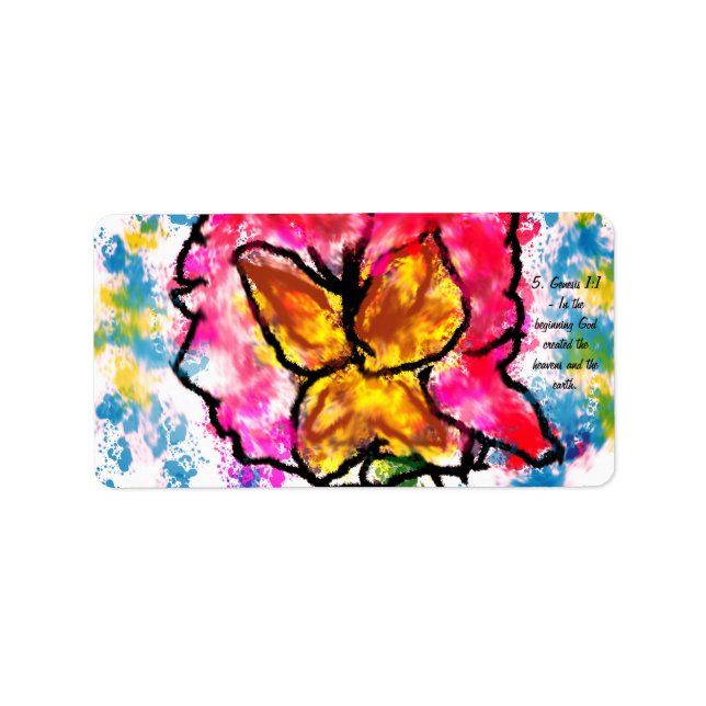 Jesus hier adressaufkleber (Vorne)