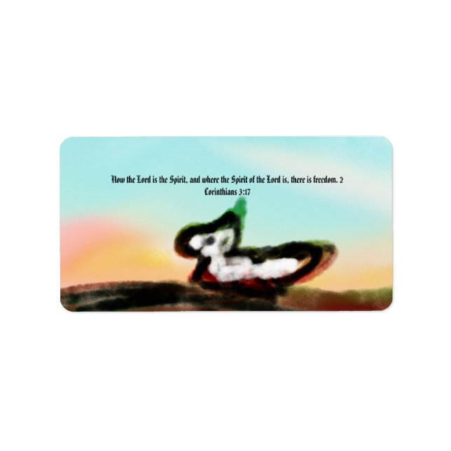 Jesus hier  adressaufkleber (Vorne)