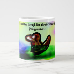 Jesus hier Jumbo-Tasse
