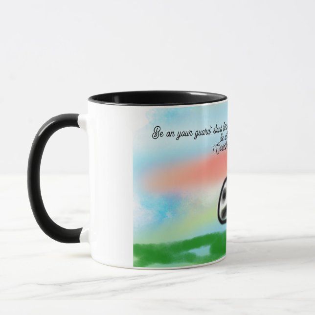 Jesus hier Liebe  Tasse (Links)