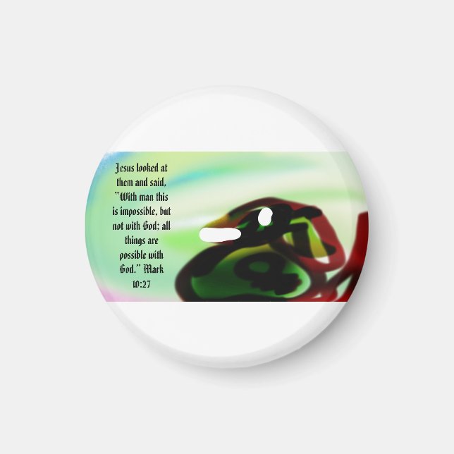 Jesus hier möglich  magnet (Vorne)
