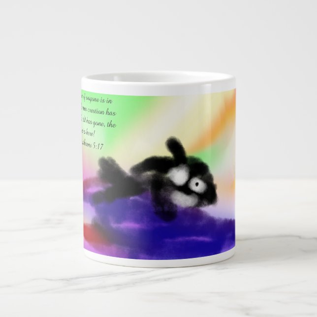 Jesus hier neu Jumbo-Tasse (Vorderseite)