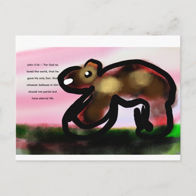 Jesus hier ruft  postkarte (Vorderseite)