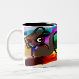 Jesus hier und dort zweifarbige tasse