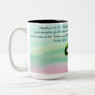 Jesus hier zweifarbige tasse