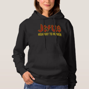 Jesus Highway to Heaven Christliches Geschenk T-Sh Hoodie