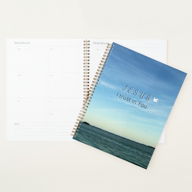 Jesus Himmel mit Tauben-Glaubensdesign Planer (Anzeige)