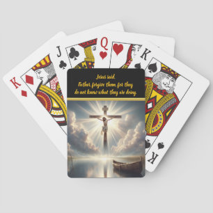 Jesus hing über den Serenmeer hinweg Spielkarten